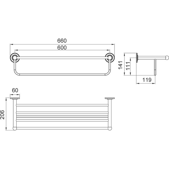 Полка для полотенец Timo Nelson 150058/00 фото 2