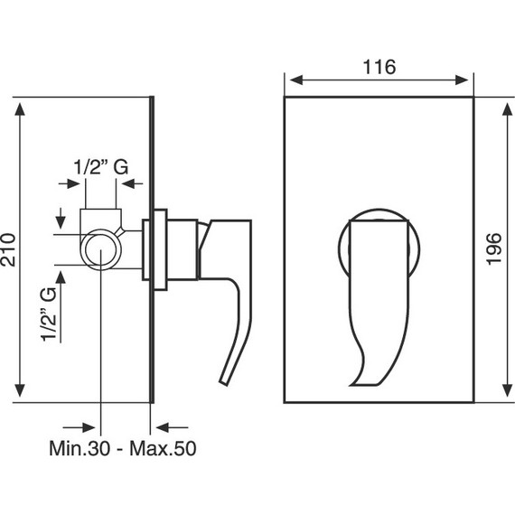 Смеситель для душа Emmevi Niagara CR74009 фото 2