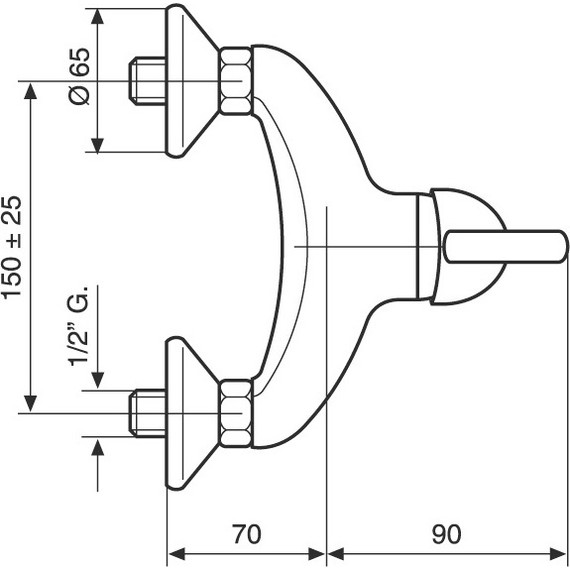 Смеситель для душа Emmevi Ramses СR72002 фото 2