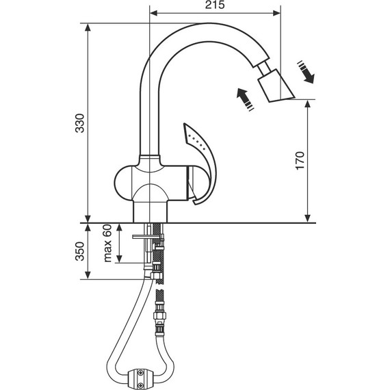 Смеситель для кухни Emmevi Ramses СR72066 фото 3