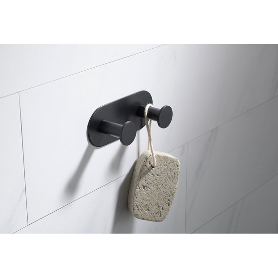 Двойной крючок Timo Saona 13014/03, цвет чёрный - 2 Двойной крючок Timo Saona 13014/03, цвет чёрный фото 2