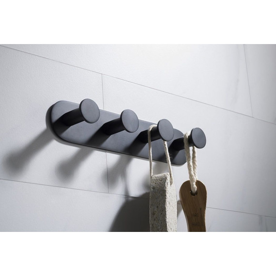 Набор крючков Timo Saona 13015/03, цвет чёрный - 2 Набор крючков Timo Saona 13015/03, цвет чёрный фото 2