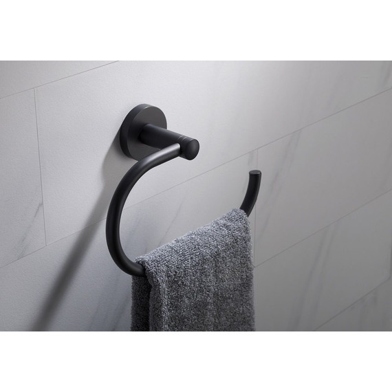 Полотенцедержатель Timo Saona 13050/03, цвет чёрный фото 2