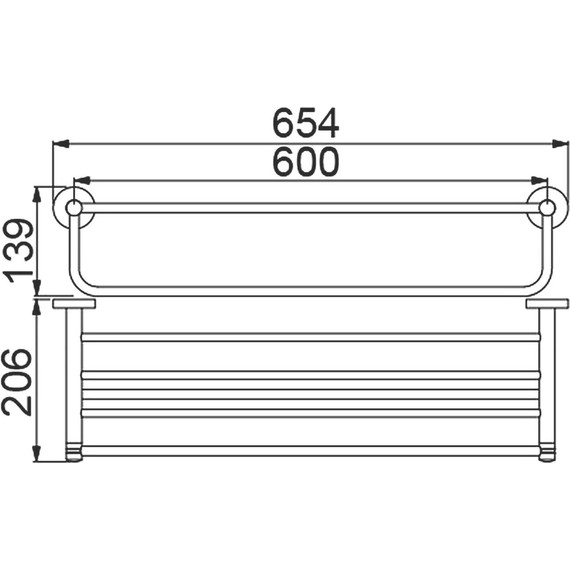 Полка для полотенец Timo Saona 13058/03, цвет чёрный фото 3