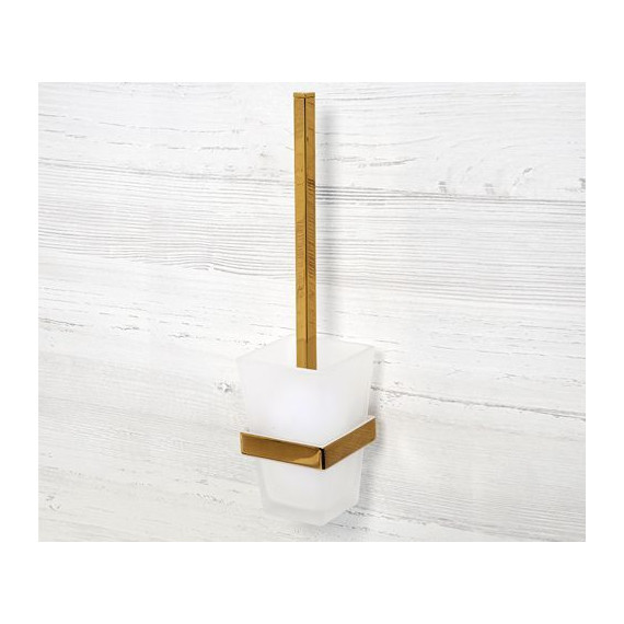 Ёршик для унитаза WasserKraft Sauer K-7927, цвет золото фото 2