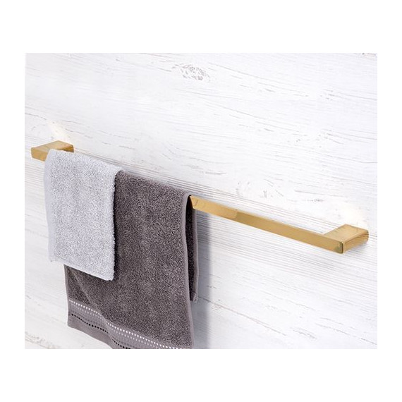 Полотенцедержатель WasserKraft Sauer K-7930, цвет золото фото 3