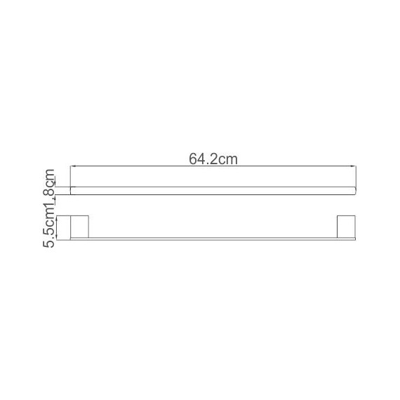 Полотенцедержатель WasserKraft Sauer K-7930, цвет золото фото 5