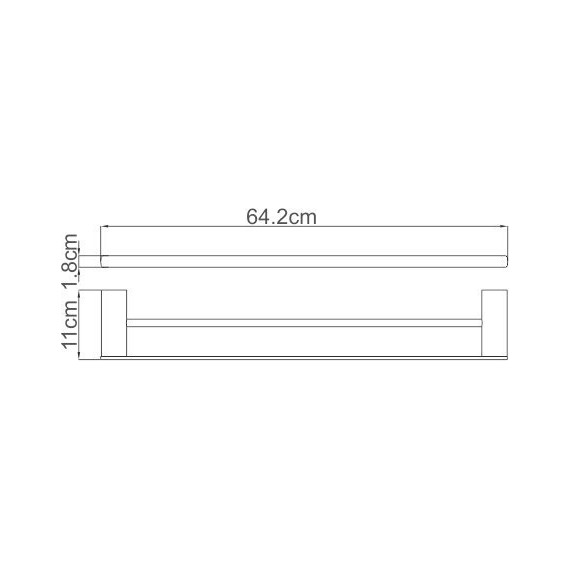 Полотенцедержатель WasserKraft Sauer K-7940, цвет золото фото 6
