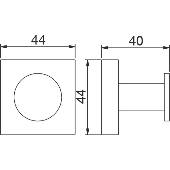 Крючок Timo Selene 12011/03, цвет чёрный фото 3
