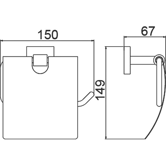Держатель для туалетной бумаги Timo Selene 12042/03, цвет чёрный фото 2