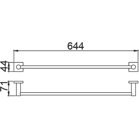 Полотенцедержатель Timo Selene 12053/03, цвет чёрный фото 3