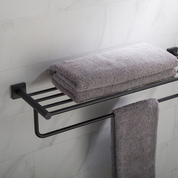 Полка для полотенец Timo Selene 12058/03, цвет чёрный фото 2