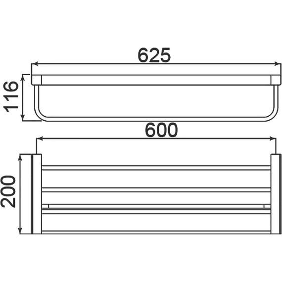 Полка для полотенец Timo Selene 14058/03, цвет чёрный фото 3