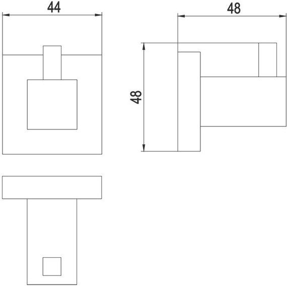 Крючок Timo Selene 17011/17, цвет золото матовое фото 2
