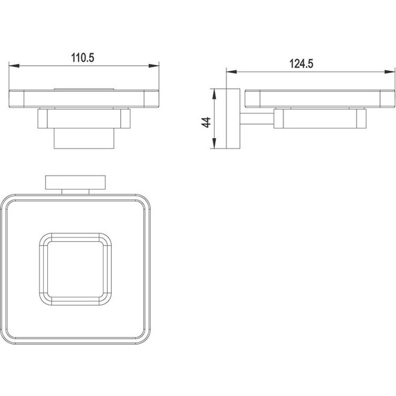 Мыльница Timo Selene 17022/17, цвет золото матовое фото 2