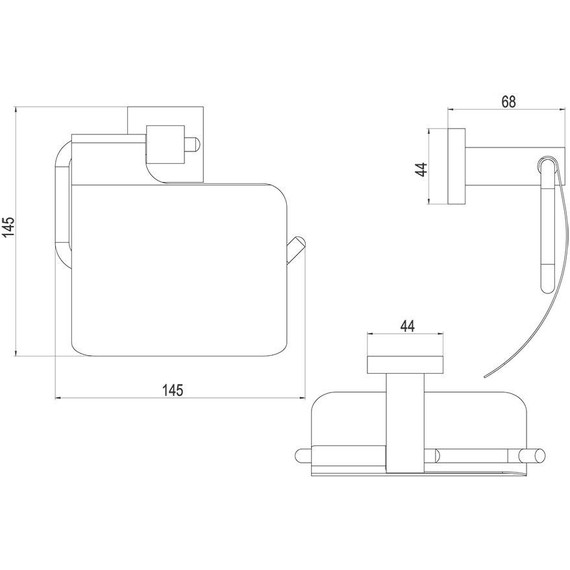 Держатель для туалетной бумаги Timo Selene 17042/17, цвет золото матовое фото 2