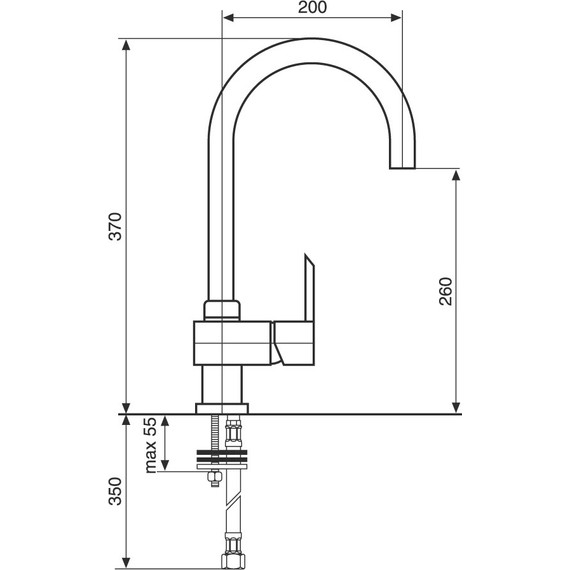 Смеситель для кухни Emmevi Sicily СR38089 фото 2