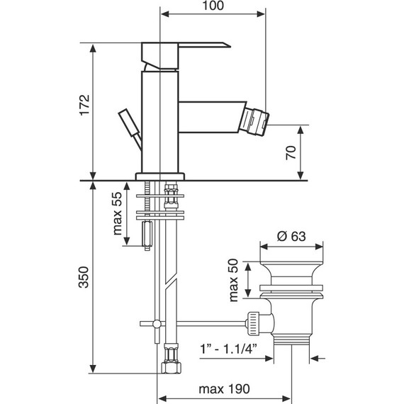 Смеситель для биде Emmevi Sicily CR38004 фото 2