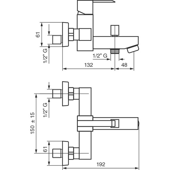 Смеситель для ванны Emmevi Sicily CR38001 фото 2