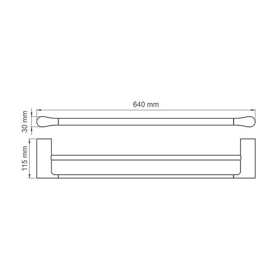 Полотенцедержатель WasserKraft Wiese K-8940, цвет оружейная сталь - 4 Полотенцедержатель WasserKraft Wiese K-8940, цвет оружейная сталь фото 4