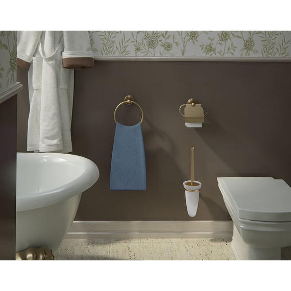 Держатель для туалетной бумаги Gedy G-Romance 7525(44), цвет бронза фото 2