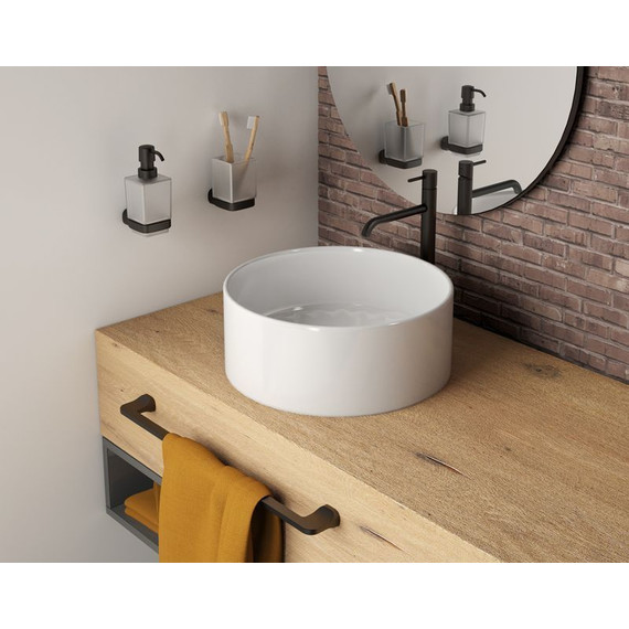 Полотенцедержатель Gedy G-Stelvio ST21/45(14), цвет чёрный матовый фото 2