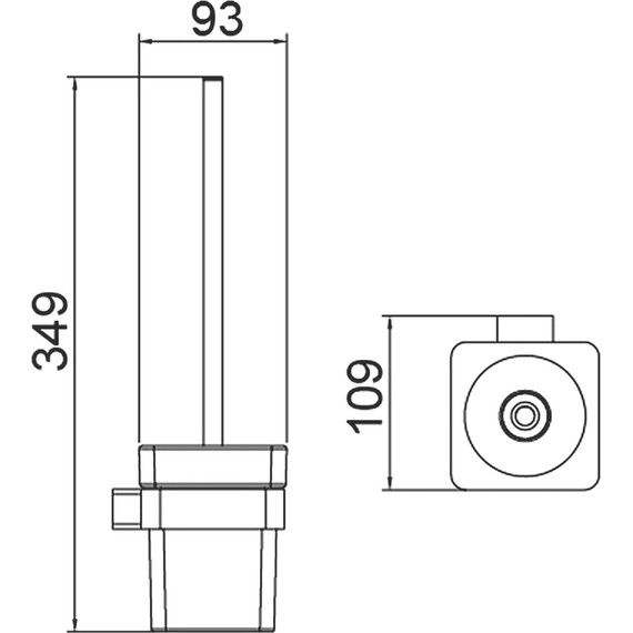 Ёршик для унитаза Timo Selene 14061/03, цвет чёрный фото 3