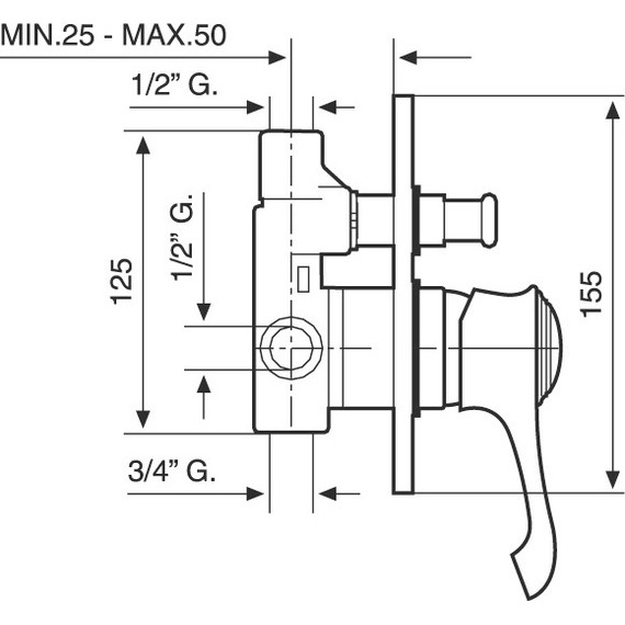 Смеситель для ванны Emmevi Tiffany OR6019, золото - 2 Смеситель для ванны Emmevi Tiffany OR6019, золото фото 2