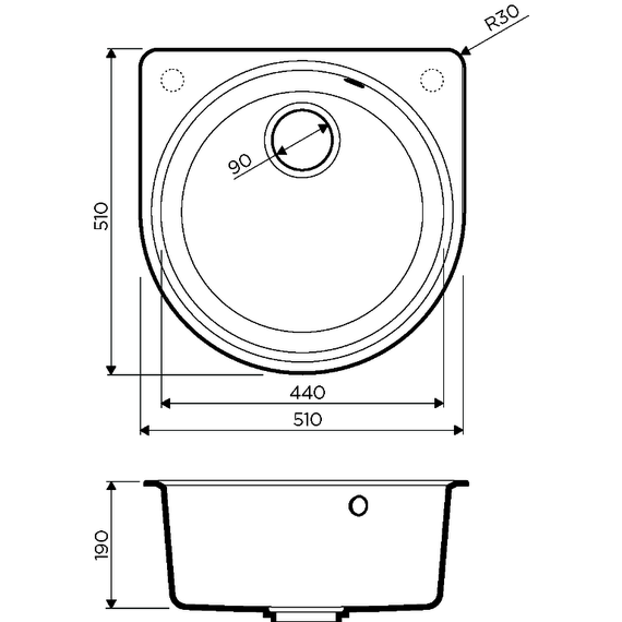 Кухонная мойка Omoikiri Akegata 51-SA 4993759, бежевый, Цвет производителя: бежевый фото 3