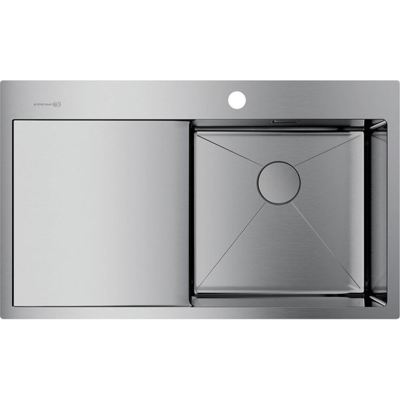 Кухонная мойка Omoikiri Akisame 86-IN-R (4993763) 1,2 мм, нержавеющая сталь, Цвет производителя: нержавеющая сталь фото 