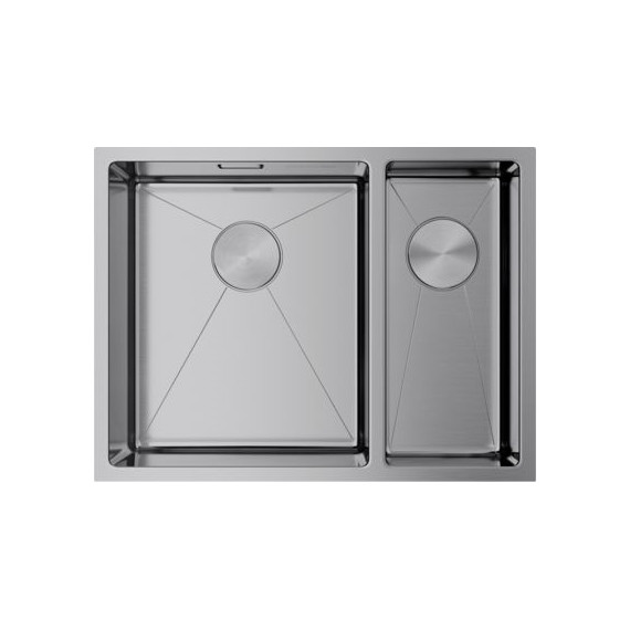 Кухонная мойка Omoikiri Taki 58-2-U/IF IN-L (4993768) 1,2 мм, нержавеющая сталь, Цвет производителя: нержавеющая сталь фото 