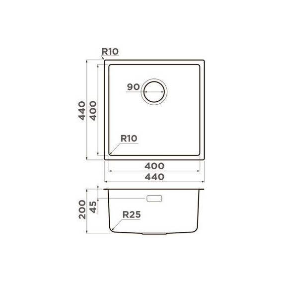 Кухонная мойка Omoikiri Tadzava 44-U/I ULTRA IN (4993801) 1,0 мм, нержавеющая сталь, Цвет производителя: нержавеющая сталь фото 4