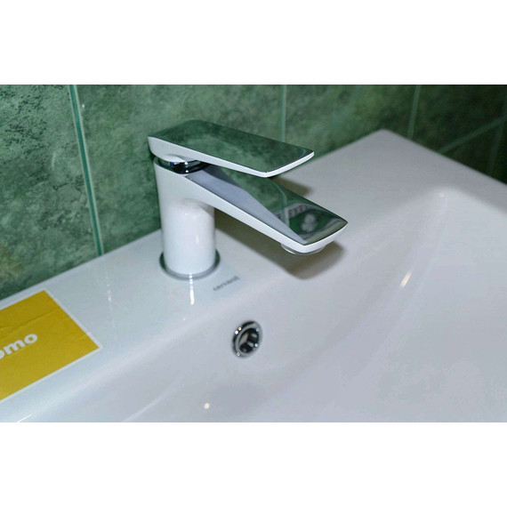 Смеситель для раковины Lemark Allegro LM5906CW, хром/белый фото 5