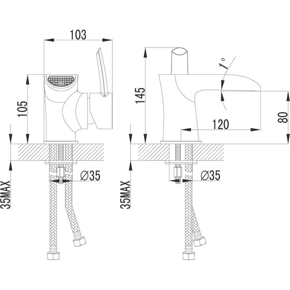 Смеситель для раковины Lemark Atlantiss LM3246C - 7 Смеситель для раковины Lemark Atlantiss LM3246C фото 7