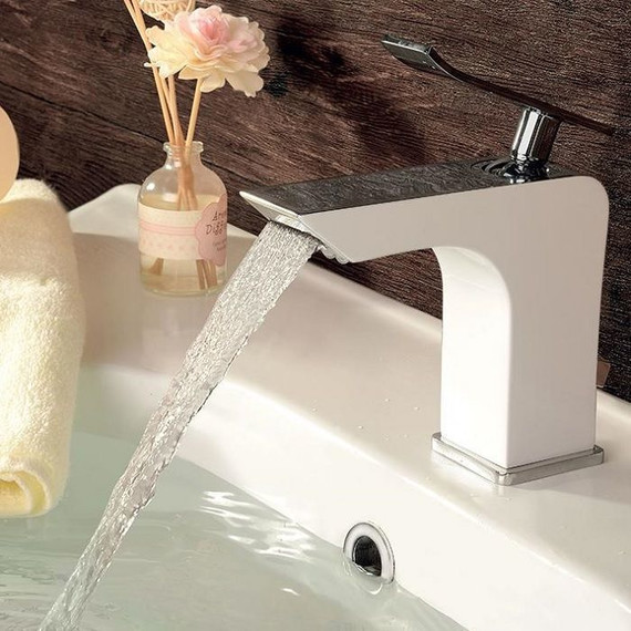 Смеситель для раковины Lemark Contest LM5806CW, хром/белый фото 4