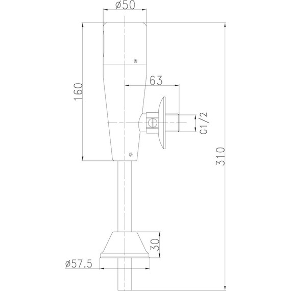 Смывное устройство для писсуара Lemark Project LM4654CE - 2 Смывное устройство для писсуара Lemark Project LM4654CE фото 2