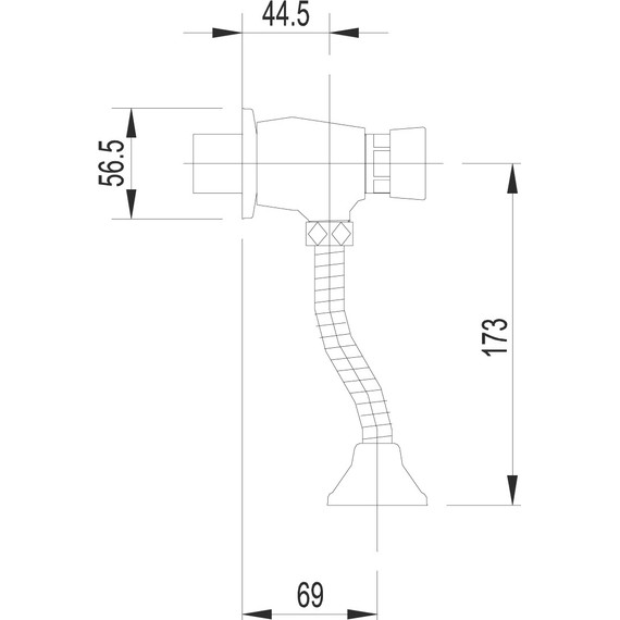 Смывное устройство для писсуара Lemark Project LM4612C фото 2