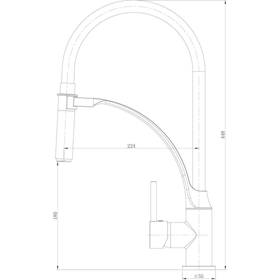 Смеситель для кухни Lemark Soul LM6007C, хром/черный фото 2