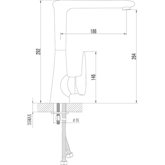 Смеситель для кухни Lemark Status LM4405C фото 5