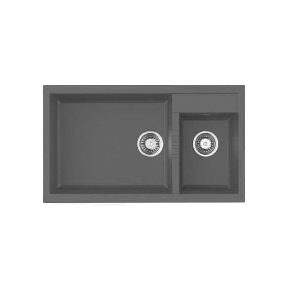 Кухонная мойка Omoikiri Tedori 86-2-LB BL 4993932, чёрный, Цвет производителя: чёрный фото 