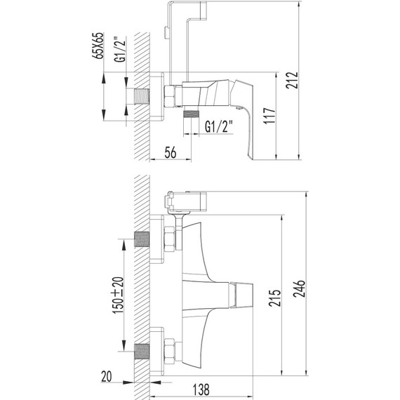 Набор для гигиенического душа Lemark Unit LM4518C - 4 Набор для гигиенического душа Lemark Unit LM4518C фото 4