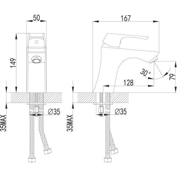 Смеситель для раковины Lemark Unit LM4506C фото 11