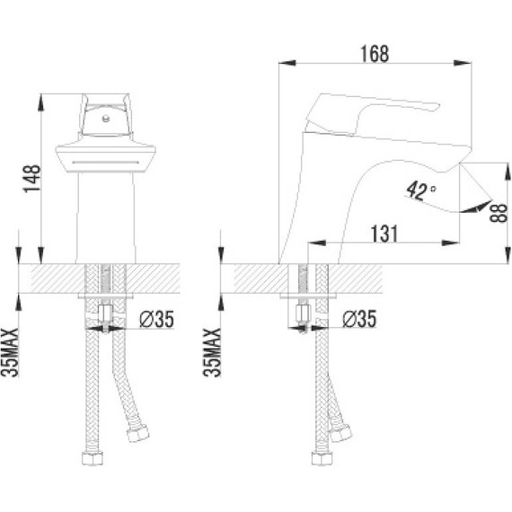 Смеситель для раковины Lemark Unit LM4546C фото 10