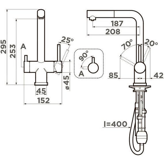 Смеситель для кухни Omoikiri Takamatsu-S BN 4994346 - 3 Смеситель для кухни Omoikiri Takamatsu-S BN 4994346 фото 3