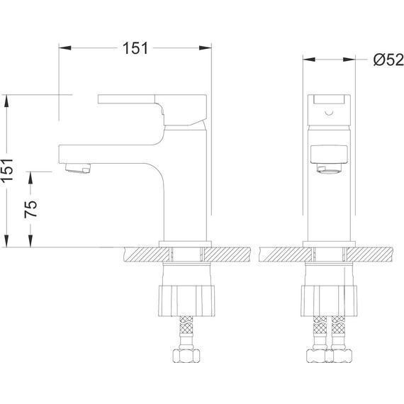 Смеситель для раковины Lemark Aura LM0606C фото 3