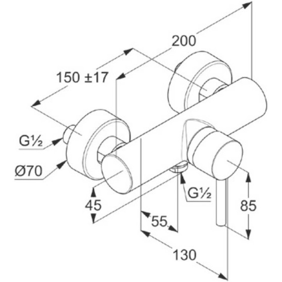 Смеситель для душа Kludi Bozz 388313976, черный фото 3