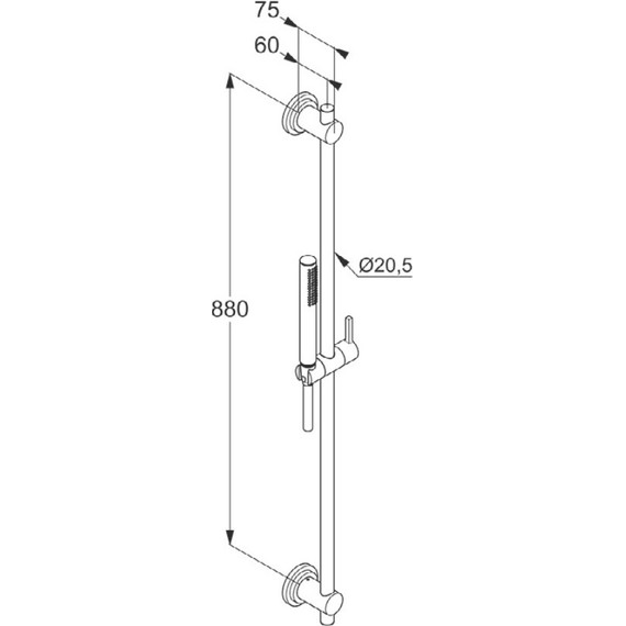 Душевой гарнитур Kludi Nova Fonte Classic 1S 2084005-25 фото 2