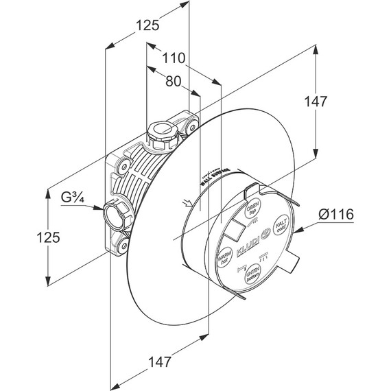 Душевая система для душа Kludi Pure&Style 406300575 фото 5