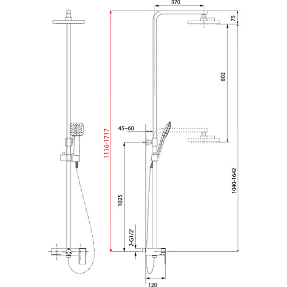 Душевая стойка Lemark Tropic LM7005C - 8 Душевая стойка Lemark Tropic LM7005C фото 8