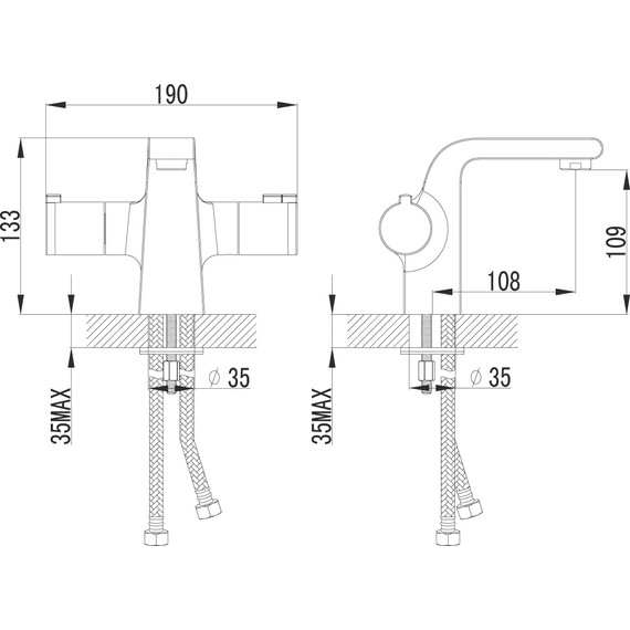 Смеситель для раковины с термостатом Lemark Yeti LM7836C - 6 Смеситель для раковины с термостатом Lemark Yeti LM7836C фото 6